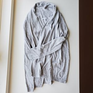 Grey Long Cardigan Sweater
